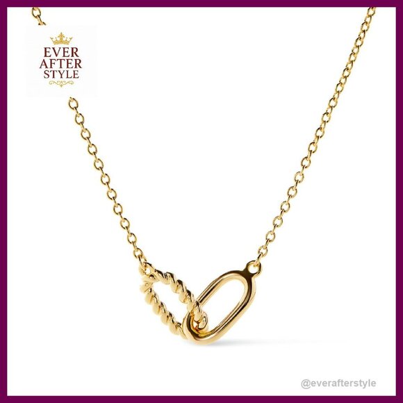 Dainty Layering Pendant Necklace 14K Gold Plated Hypoallergenic Minimal Chic